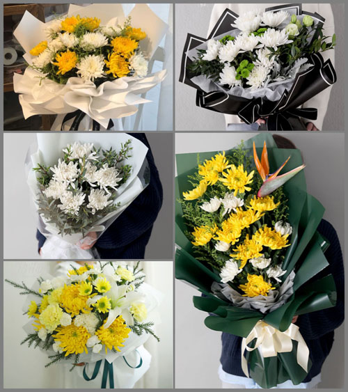 广东揭阳市普宁市大南山街道和美村白事花束代送